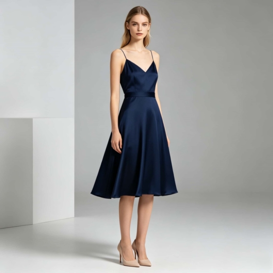 100% Mulberry Silk Dress | Heavy Silk Elegant Midi & Maxi Dresses | Nanchong Wholesale for Boutiques