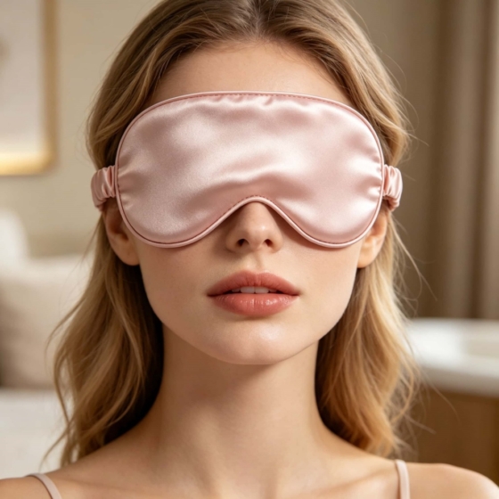 100% Mulberry Silk Sleep Eye Mask | Silk-Filled, Light-Blocking for Beauty & Sleep | Nanchong Wholesale
